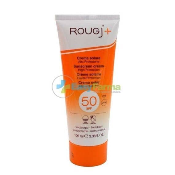 Rougj+ Crema Solare Protezione Alta Spf 50 Viso e Corpo 100 Ml | Acquista Online su Farmaclick