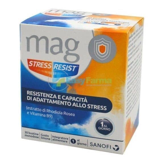 Mag Stress Resist Integratore Alimentare per Resistenza e Adattamento Allo Stress 30 Bustine Gusto Limone | Acquista Online su Farmaclick