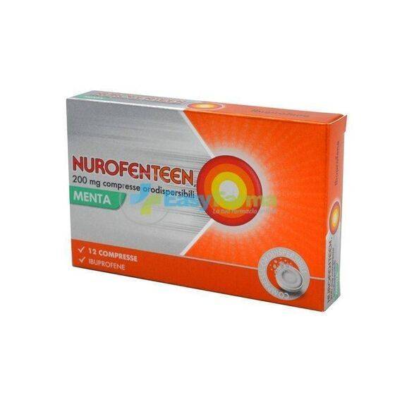 Nurofenteen 200 Mg 12 Compresse Orodispersibili Gusto Menta | Acquista Online su Farmaclick