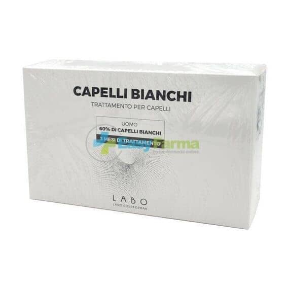 Capelli Bianchi Trattamento per Capelli Capelli Bianchi 60%cura 3 Mesi Uomo 60 Fiale 3,5 Ml | Acquista Online su Farmaclick