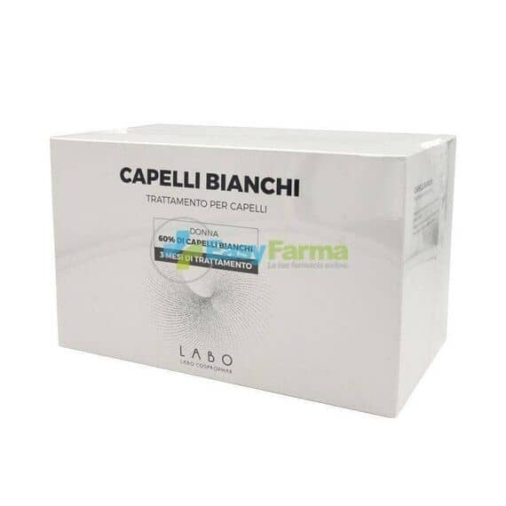 Labo Capelli Bianchi Trattamento per Capelli Donna Dosaggio 60 % 60 Fiale da 3,5 Ml | Acquista Online su Farmaclick