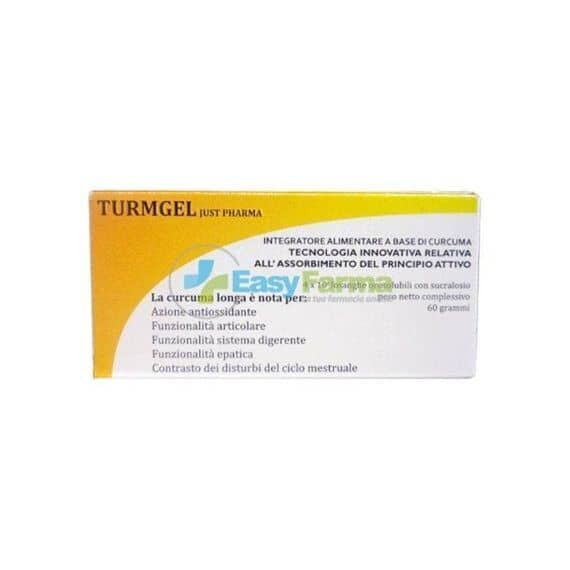 Turmgel Just Pharma Integratore Alimentare a Base di Curcuma 4x101 Losanghe Orosolubili 60 G | Acquista Online su Farmaclick