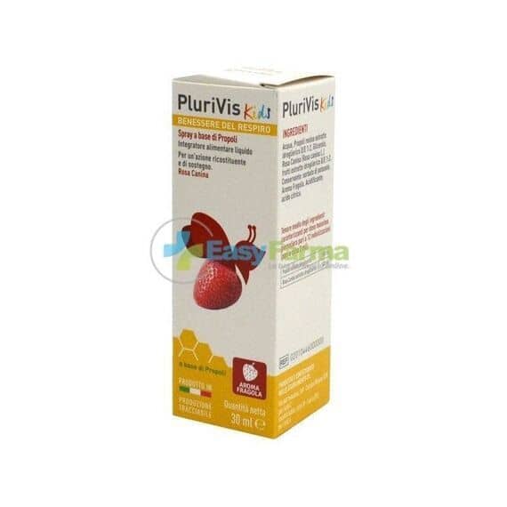 Plurivis Kids Benessere del Respiro Integratore Alimentare Spray a Base di Propoli 30 Ml Gusto Fragola | Acquista Online su Farmaclick