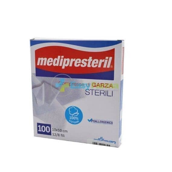 Medipresteril Compresse di Garza Sterili 10x10 Cm 100 Garze | Acquista Online su Farmaclick