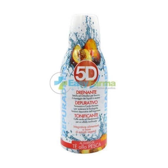 Depuradren 5d Integratore Alimentare Drenante Al Gusto di Tã¨ Alla Pesca 500 Ml | Acquista Online su Farmaclick