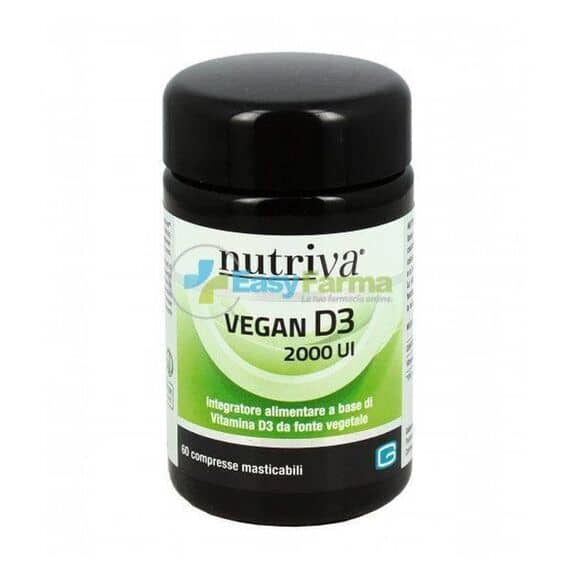 Nutriva Vegan D3 2000 Ui Integratore Alimentare 60 Compresse | Acquista Online su Farmaclick