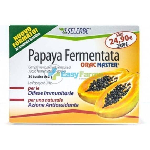Selerbe Papaya Fermentata Orac Master Integratore Alimentare per le Difese Immunitarie 30 Bustine | Acquista Online su Farmaclick