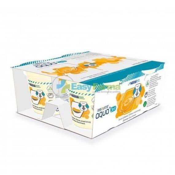 Resource Acqua + 3 in 1 Gelificata Supplemento Alimentare Dissetante e Idratante Gusto Limone 4x125 G | Acquista Online su Farmaclick