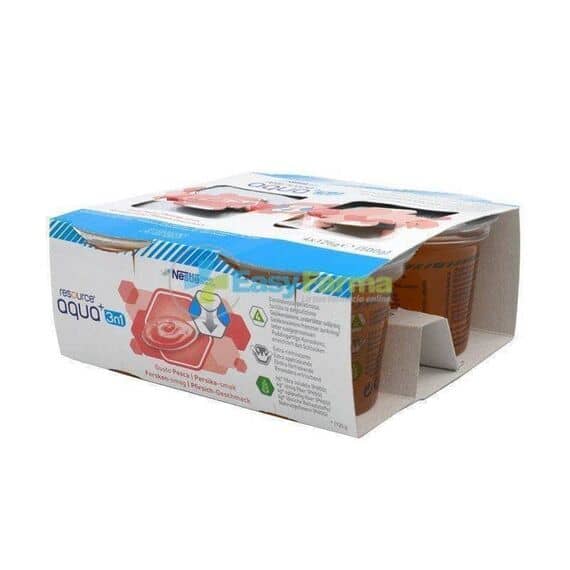 Resource Acqua + 3 in 1 Gelificata Supplemento Alimentare Dissetante e Idratante Gusto Pesca 4x125 G | Acquista Online su Farmaclick