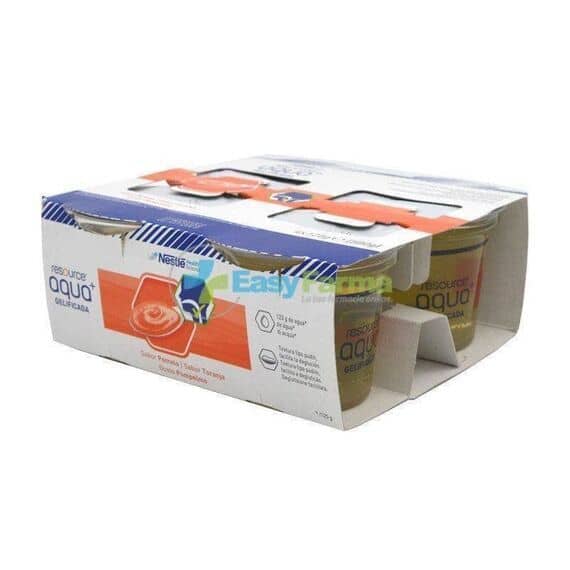 Resource Acqua + Gelificata Supplemento Alimentare Dissetante e Idratante Gusto Pompelmo 4x125 Ml | Acquista Online su Farmaclick