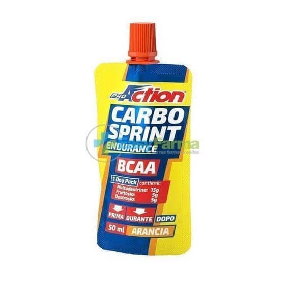 Proaction Carbo Sprint Bcaa Integratore Liquido a Base di Carboidrati e Aminoacidi Ramificati Gusto Arancia 50 Ml | Acquista Online su Farmaclick