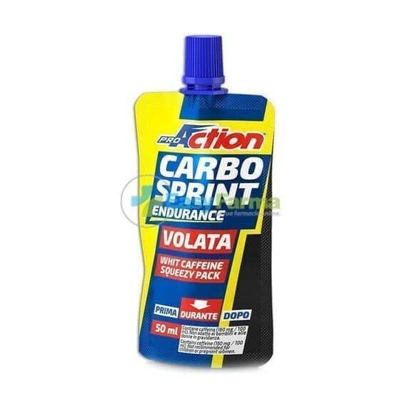 Proaction Carbo Sprint Volata Integratore Liquido a Base di Carboidrati e Caffeina Gusto Arancia Rossa 50 Ml | Acquista Online su Farmaclick