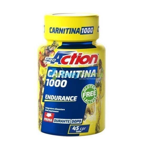 Proaction Carnitina 1000 Integratore Energetico 45 Compresse | Acquista Online su Farmaclick