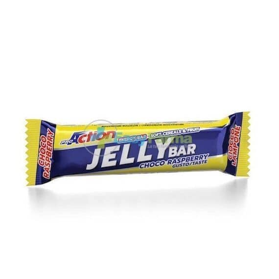 Proaction Jelly Bar Barretta Energetica con Frutta Essiccata Cereali e Gelatine di Frutta Gusto Ciocco Lampone 40 G | Acquista Online su Farmaclick