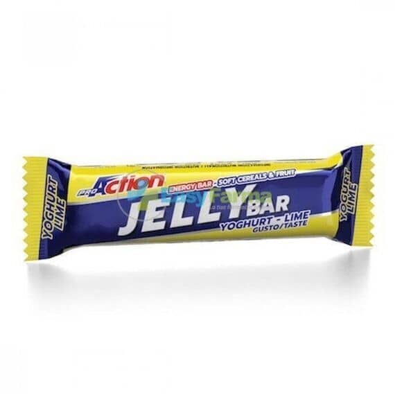 Proaction Jelly Bar Barretta Energetica con Frutta Essiccata Cereali e Gelatine di Frutta Gusto Yogurt Lime 40 G | Acquista Online su Farmaclick