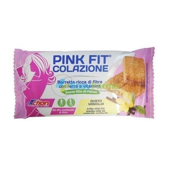 Proaction Pink Fit Colazione Barretta Ai Cereali Ricca di Fibre Ferro e Vitamine Gusto Vaniglia 40 G | Acquista Online su Farmaclick