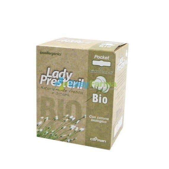 Lady Presteril Bio Pocket 10 Assorbenti Giorno con Ali | Acquista Online su Farmaclick