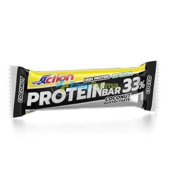 Proaction Protein Bar 33% Barretta Iperproteica con Proteine Carboidrati e Vitamine Gusto Cocco 50 G | Acquista Online su Farmaclick