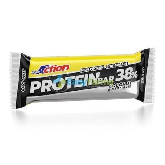 Proaction Protein Bar 38% Barretta Iperproteica con Proteine e Vitamine Gusto Cocco 80 G | Acquista Online su Farmaclick