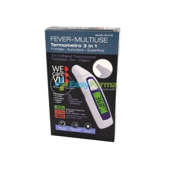 We Care Yu Fever-multiuse Termometro 3 in 1 Frontale Auricolare Superficie | Acquista Online su Farmaclick