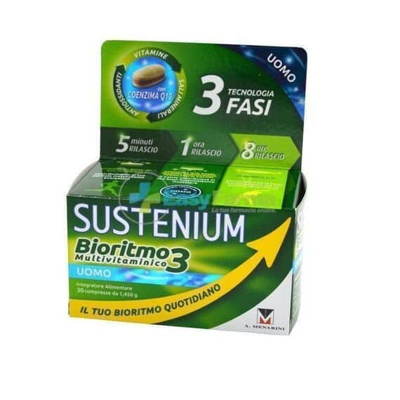 Sustenium Bioritmo 3 Multivitaminico Uomo Integratore 30 Compresse | Acquista Online su Farmaclick