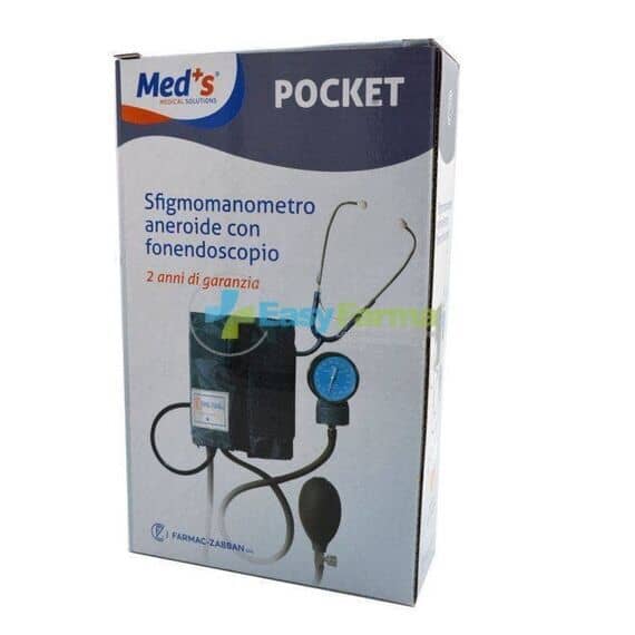 Med's Pocket Sfigmomanometro Aneroide con Fonendoscopio Misuratore di Pressione da Braccio Manuale | Acquista Online su Farmaclick