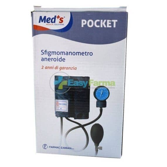 Med's Pocket Sfigmomanometro Aneroide Misuratore di Pressione da Braccio Manuale | Acquista Online su Farmaclick