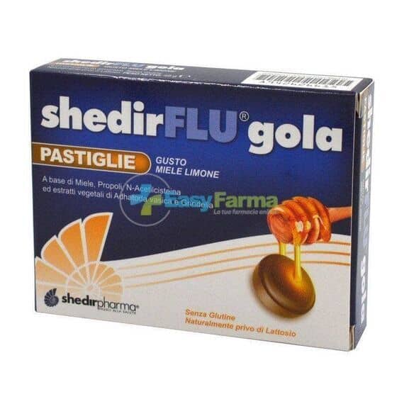 Shedirflu Gola Integratore Alimentare Pastiglie per la Gola Gusto Miele e Limone 24 Pastiglie | Acquista Online su Farmaclick