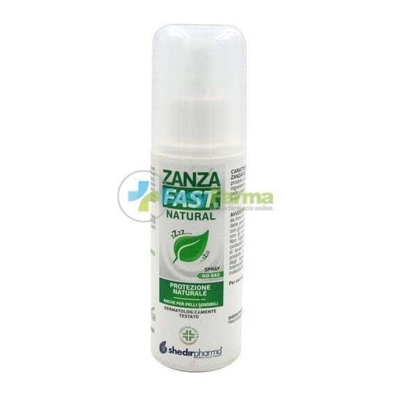 Zanza Fast Natural Lozione Insettorepellente Protezione Naturale Spray No Gas 100 Ml | Acquista Online su Farmaclick