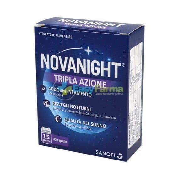 Novanight Tripla Azione Integratore Alimentare per il Sonno 30 Capsule | Acquista Online su Farmaclick