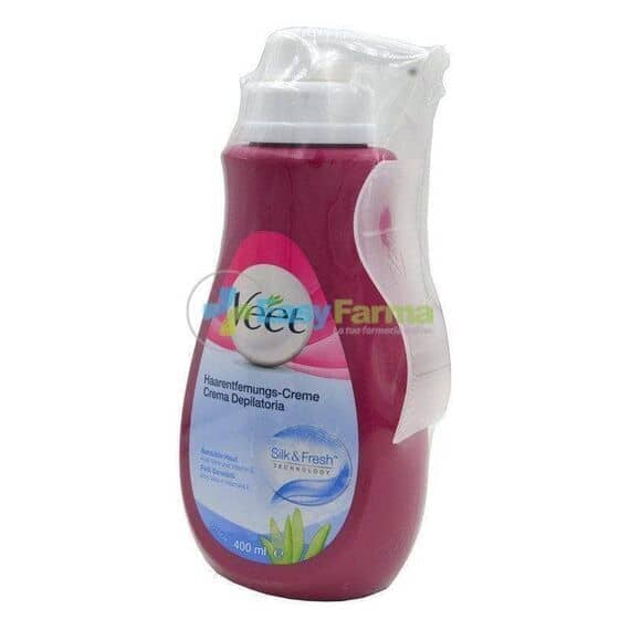 Veet Silk & Fresh Tecnology Crema Depilatoria Pelli Sensibili 400 Ml con Spatola | Acquista Online su Farmaclick