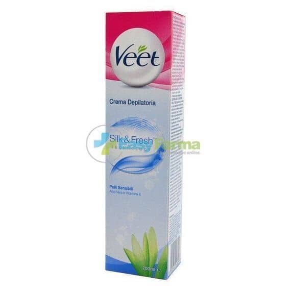Veet Silk & Fresh Tecnology Crema Depilatoria Pelli Sensibili 200 Ml | Acquista Online su Farmaclick