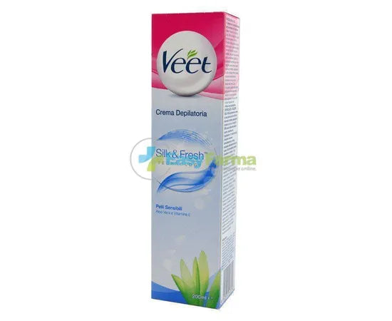 Veet Silk & Fresh Technologie Enthaarungscreme für empfindliche Haut 200 ml