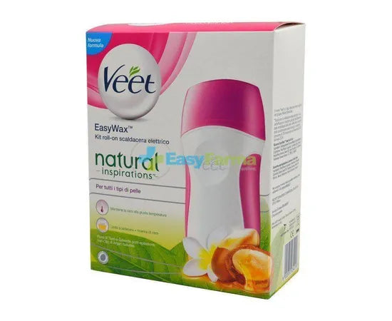 Veet Easywax Natural Inspiration Kit Roll-On Elektrischer Wachserhitzer Beine & Arme