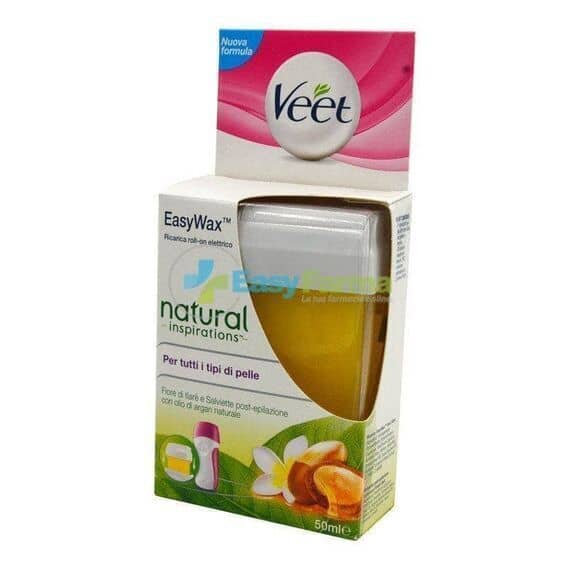 Veet Easywax Natural Inspiration Ricarica Roll On Elettrico 50 Ml Gambe e Braccia | Acquista Online su Farmaclick