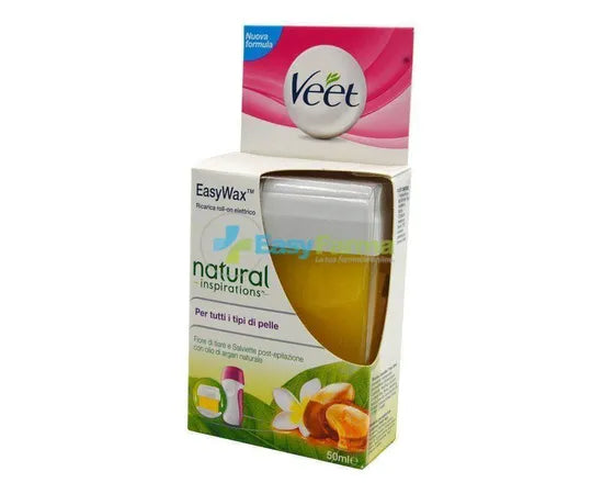 Veet Easywax Natural Inspiration Elektrischer Roll-on Nachfüllpack 50 ml Beine & Arme