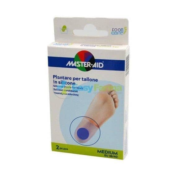 Master Aid Foot Care Plantare per Tallone in Silicone Taglia Media 38/40 2 Plantari | Acquista Online su Farmaclick