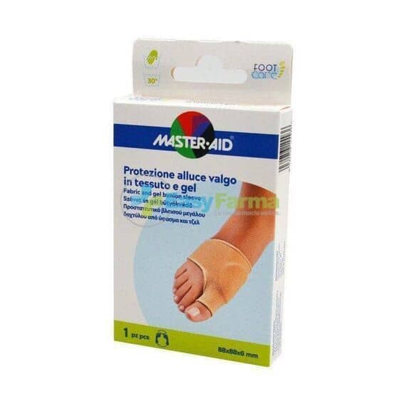 Master Aid Foot Care Protezione Alluce Valgo in Tessuto e Gel 88x88x6 Mm 1 Pezzo | Acquista Online su Farmaclick