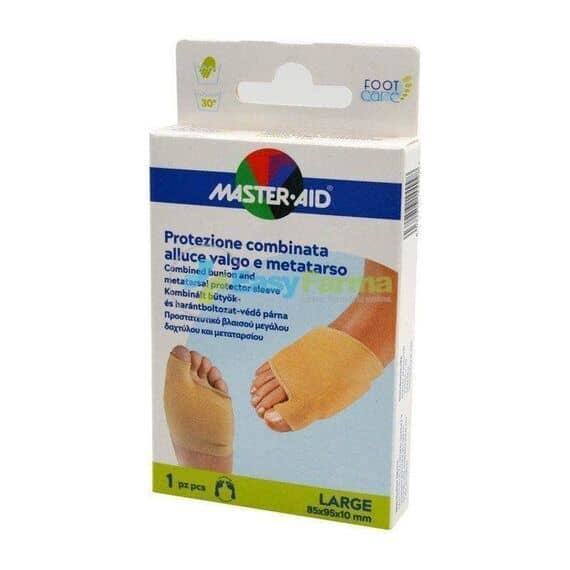 Master Aid Foot Care Protezione Combinata Alluce Valgo e Metatarso Large 88x95x10 Mm 1 Pezzo | Acquista Online su Farmaclick