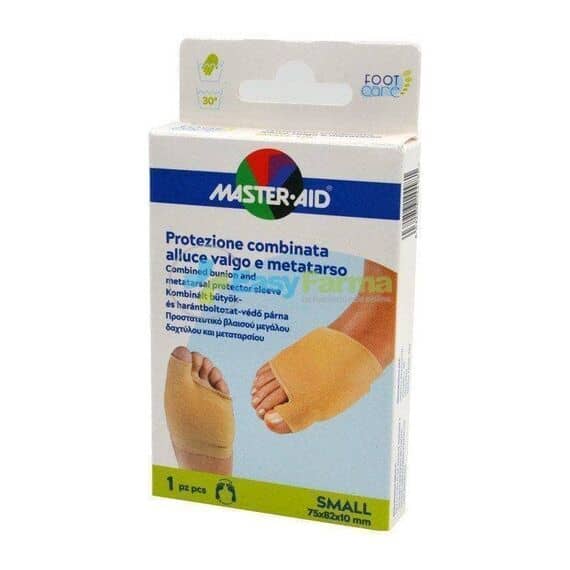 Master Aid Foot Care Protezione Combinata Alluce Valgo e Metatarso Small 75x82x10 Mm 1 Pezzo | Acquista Online su Farmaclick