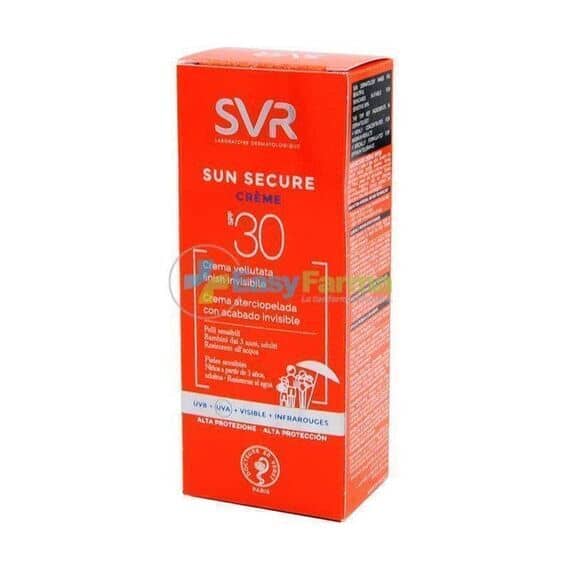 Svr Sun Secure Crema Vellutata Invisibile Spf 30 Pelle Sensibile del Viso 50 Ml | Acquista Online su Farmaclick