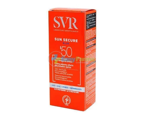 Svr Sun Secure Blur Optische Glättungscreme Mousse LSF 50 Für Alle Hauttypen 50 ml