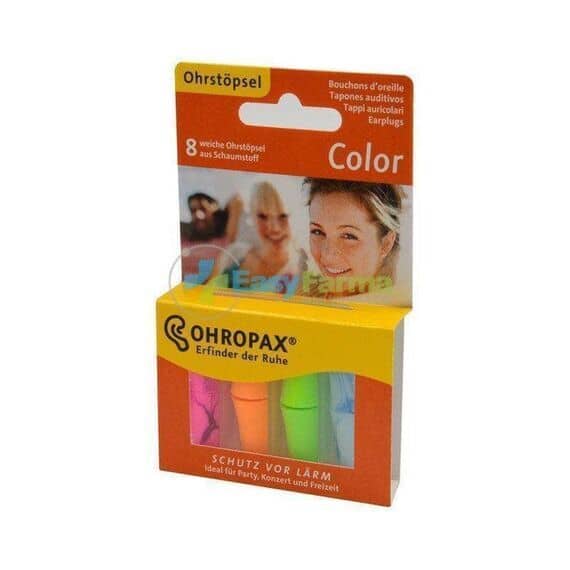 Ohropax Color Tappi Auricolari Colorati in Schiuma Espansa Contro i Rumori 8 Pz | Acquista Online su Farmaclick