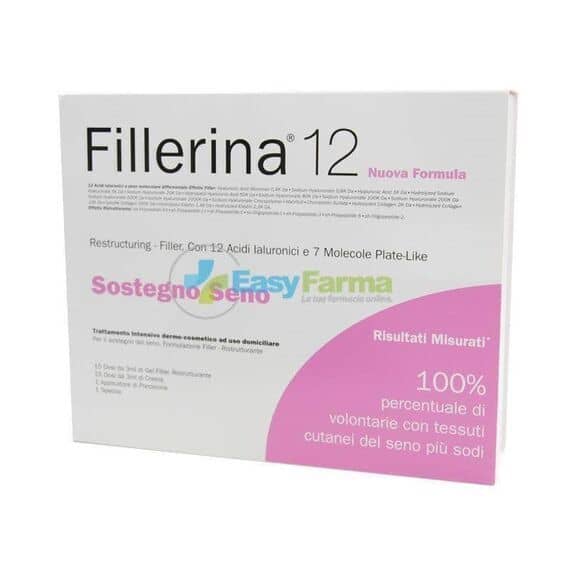 Fillerina Sostegno Seno 12ha Trattamento Intensivo Dosaggiounico Gel 50 Ml + Emulsione 50 Ml | Acquista Online su Farmaclick