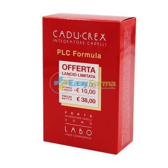 Labo Cadu Crex Forte Integratore Alimentare per Capelli Formula Plc Uomo 60 Compresse | Acquista Online su Farmaclick