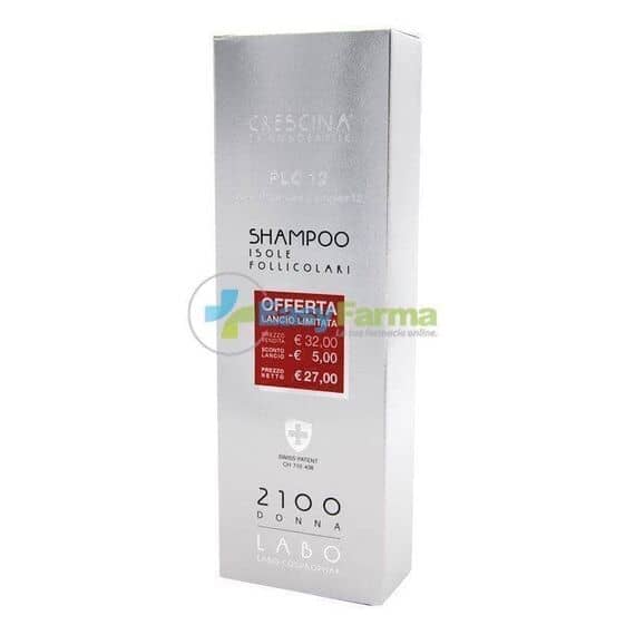 Labo Crescina Transdermic Shampoo Isole Follicolari Formula Plc 12 Diradamento Avanzato 2100 Donna 150 Ml | Acquista Online su Farmaclick