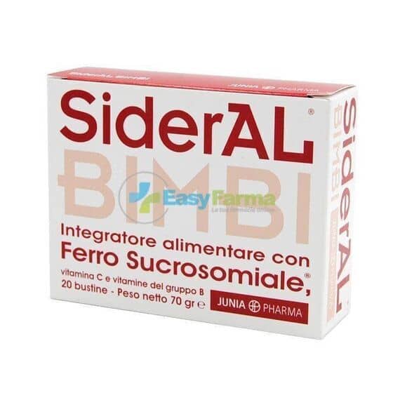 Sideral Bimbi Integratore Alimentare di Ferro 20 Bustine | Acquista Online su Farmaclick
