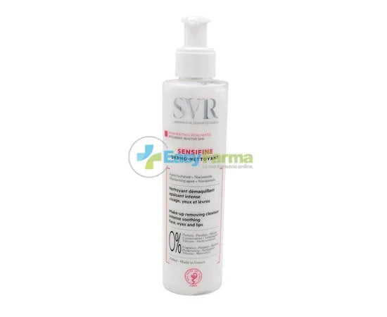 SVR Sensifine Dermo Nettoyant Intensiv Beruhigende Reinigungs- und Make-up-Entfernung für Gesicht, Augen und Lippen 200 ml