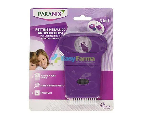 Paranix Pettine Di Metallo Antipediculosi 3 In 1