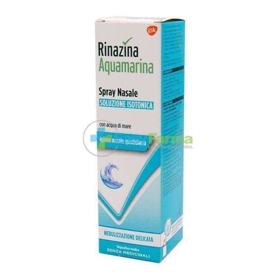 Rinazina Aquamarina Spray Nasale Soluzione Isotonica 100 Ml Nebulizzazione Delicata | Acquista Online su Farmaclick